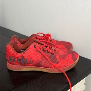 NOBULL Red Sneakers Sleek Mesh Design